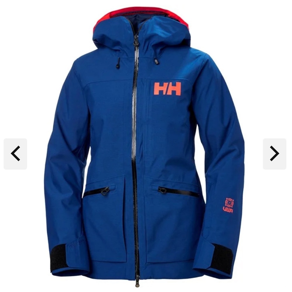 Helly Hansen Women's XL Powderqueen 3.0 Ski Jacket Snow Insulated Blue NWT - Picture 8 of 9